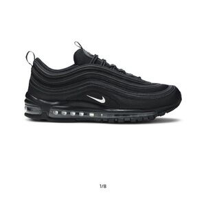 Nike Air Max 97 Black with White Swoosh